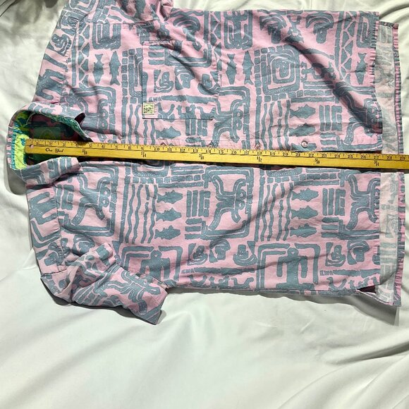 Vintage Pink and Blue 90s Shirt Sz Med PCH - Picture 10 of 10
